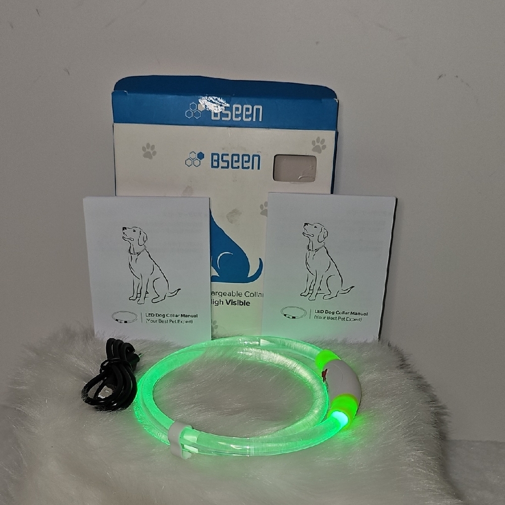 BSEEN LED Dog Collar - Green